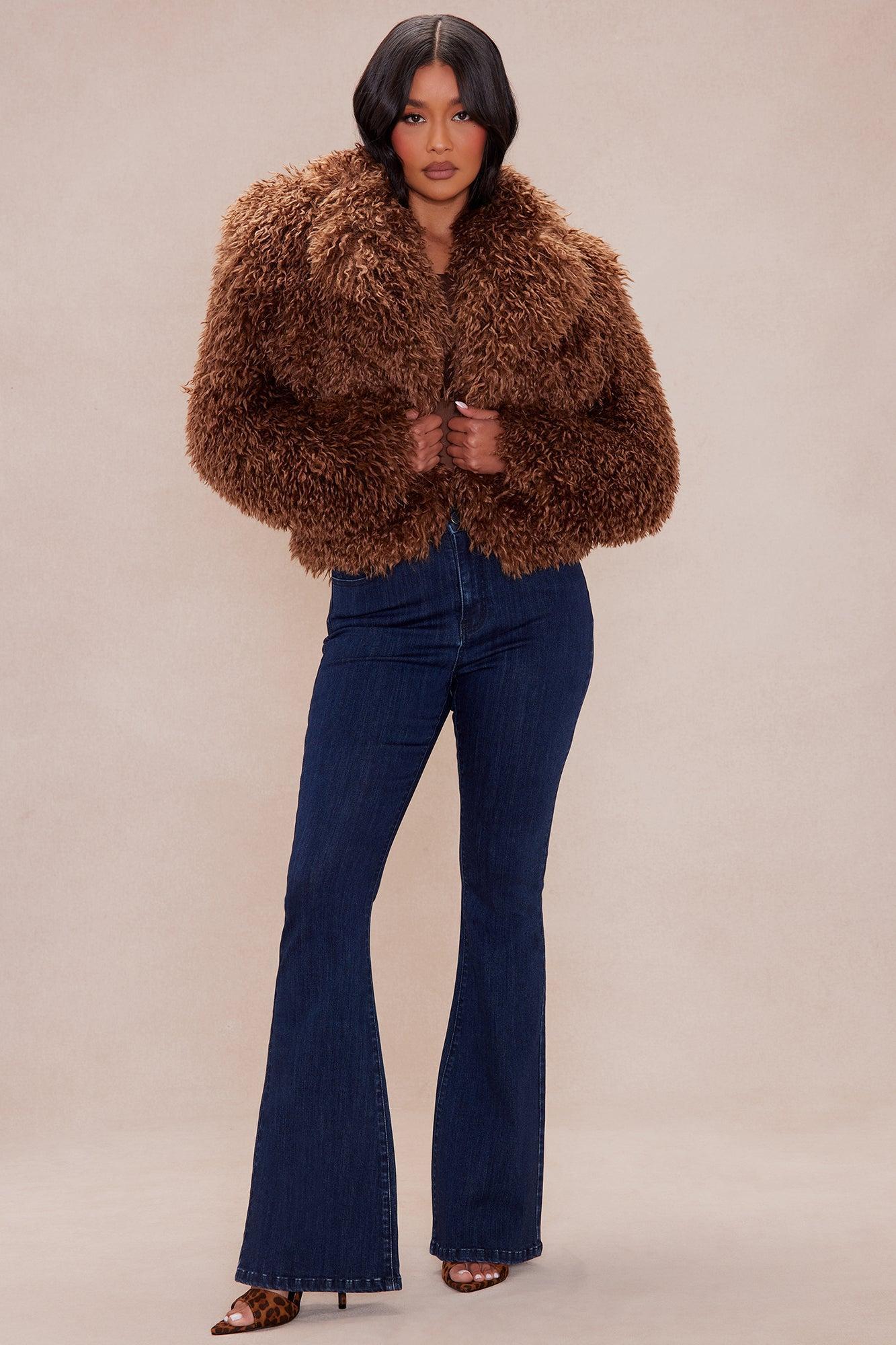 Tahoe Faux Fur Jacket - Brown Product Image