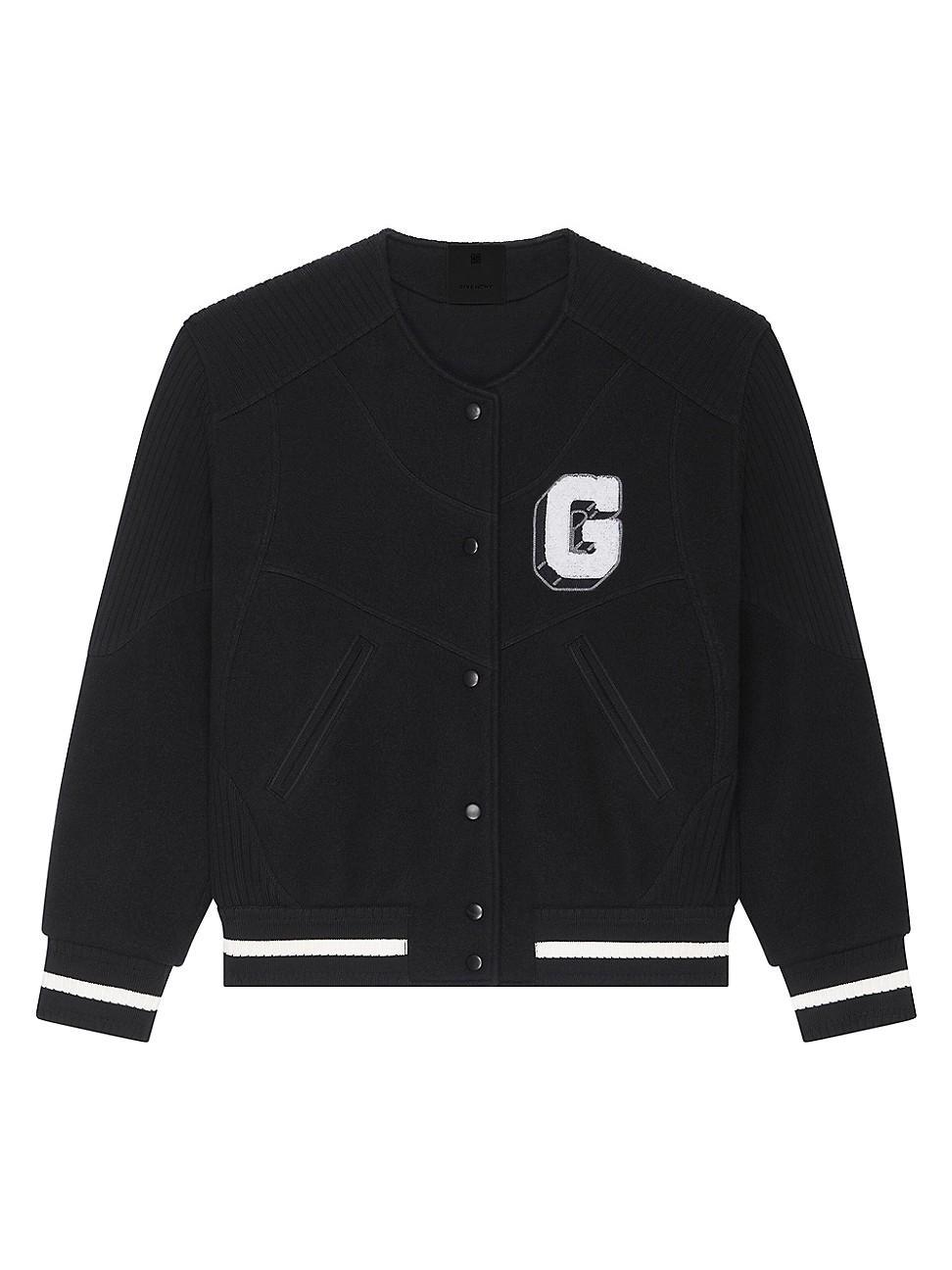 Womens College Varsity Jacket In Wool Product Image