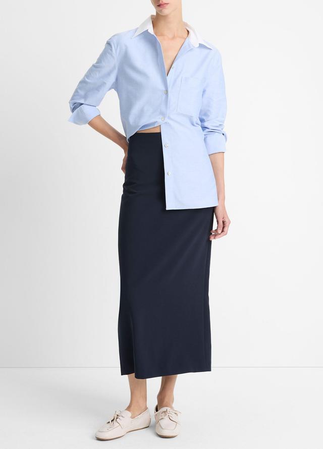 Womens Long Pencil Skirt, Coastal Blue, Size 10 Vince Product Image