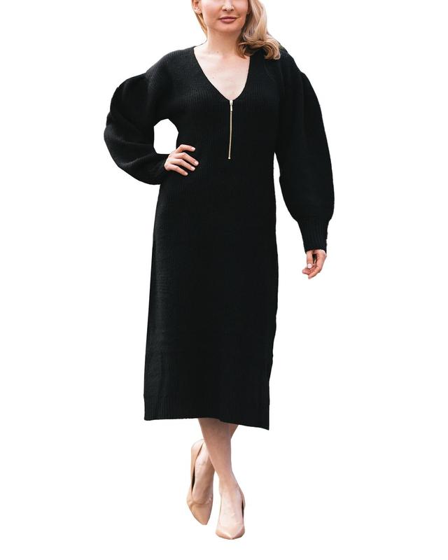 Emilia George Eva Long Sleeve Merino Wool Blend Maternity Sweater Dress Product Image