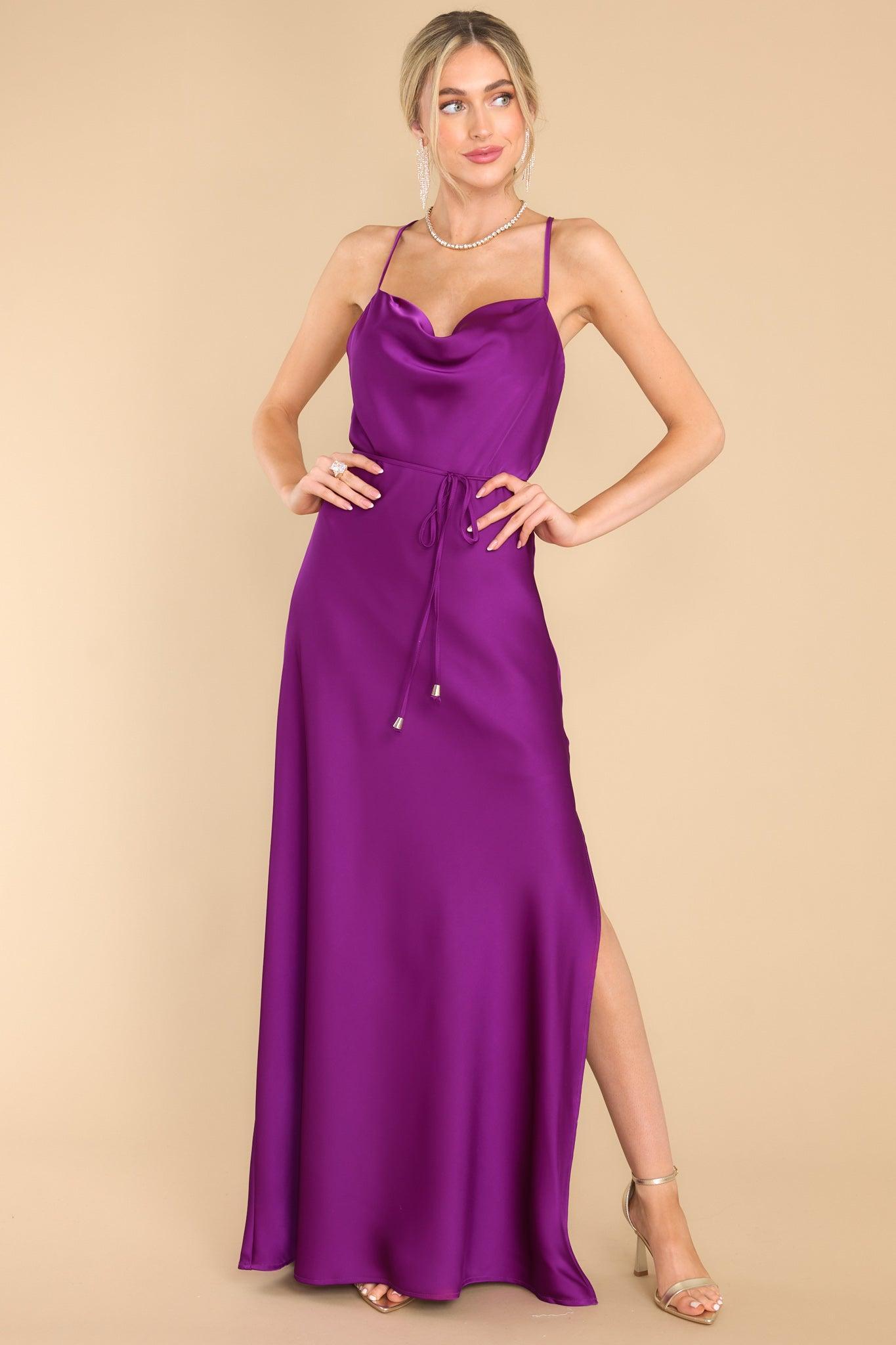 Gleaming Glam Magenta Maxi Dress Product Image