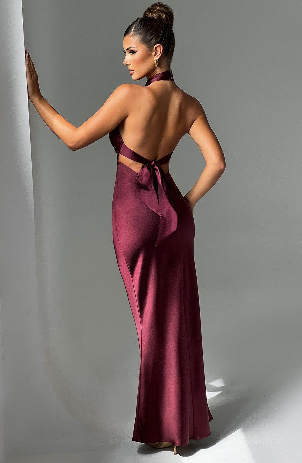 Dimitra Maxi Dress - Burgundy Product Image