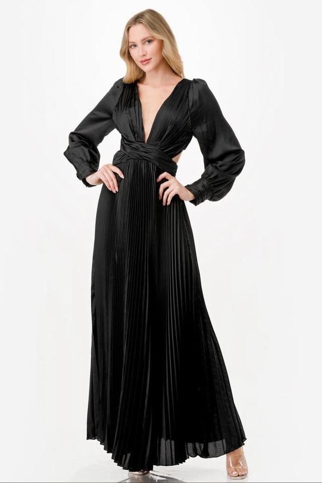 Pleated Maxi Dress Product Image