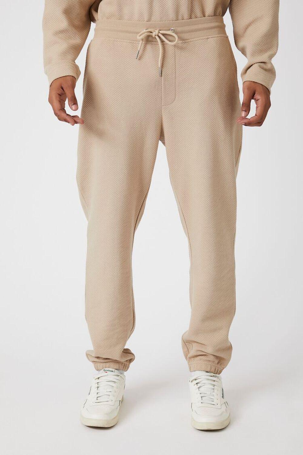 Ribbed-Trim Drawstring Sweatpants | Forever 21 Product Image