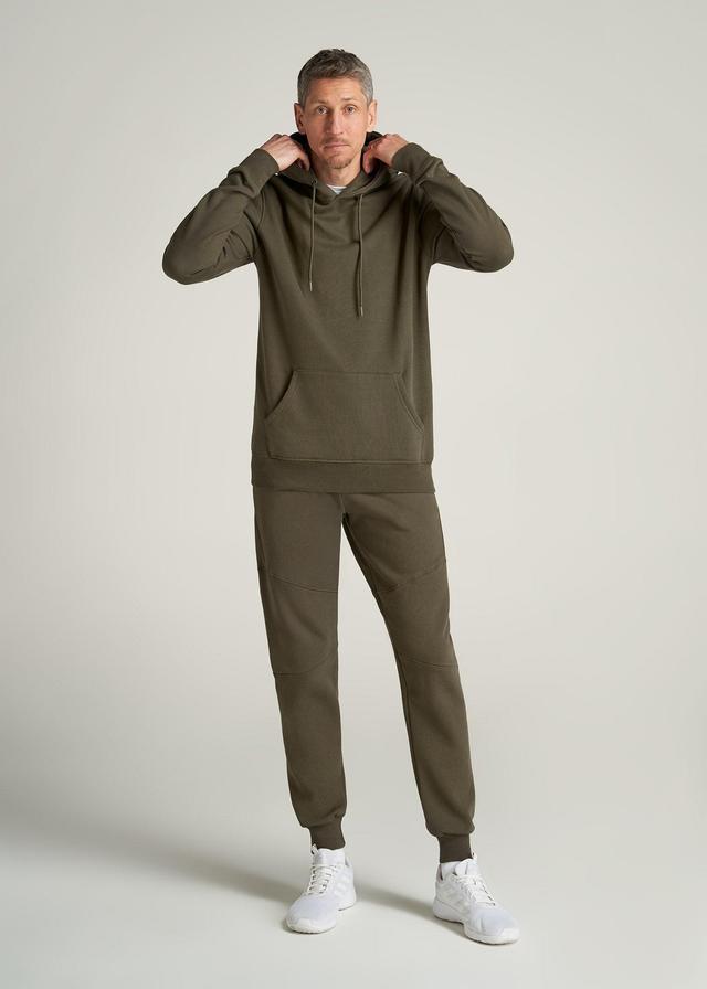 Wearever Fleece Joggers for Tall Men in Camo Green Product Image