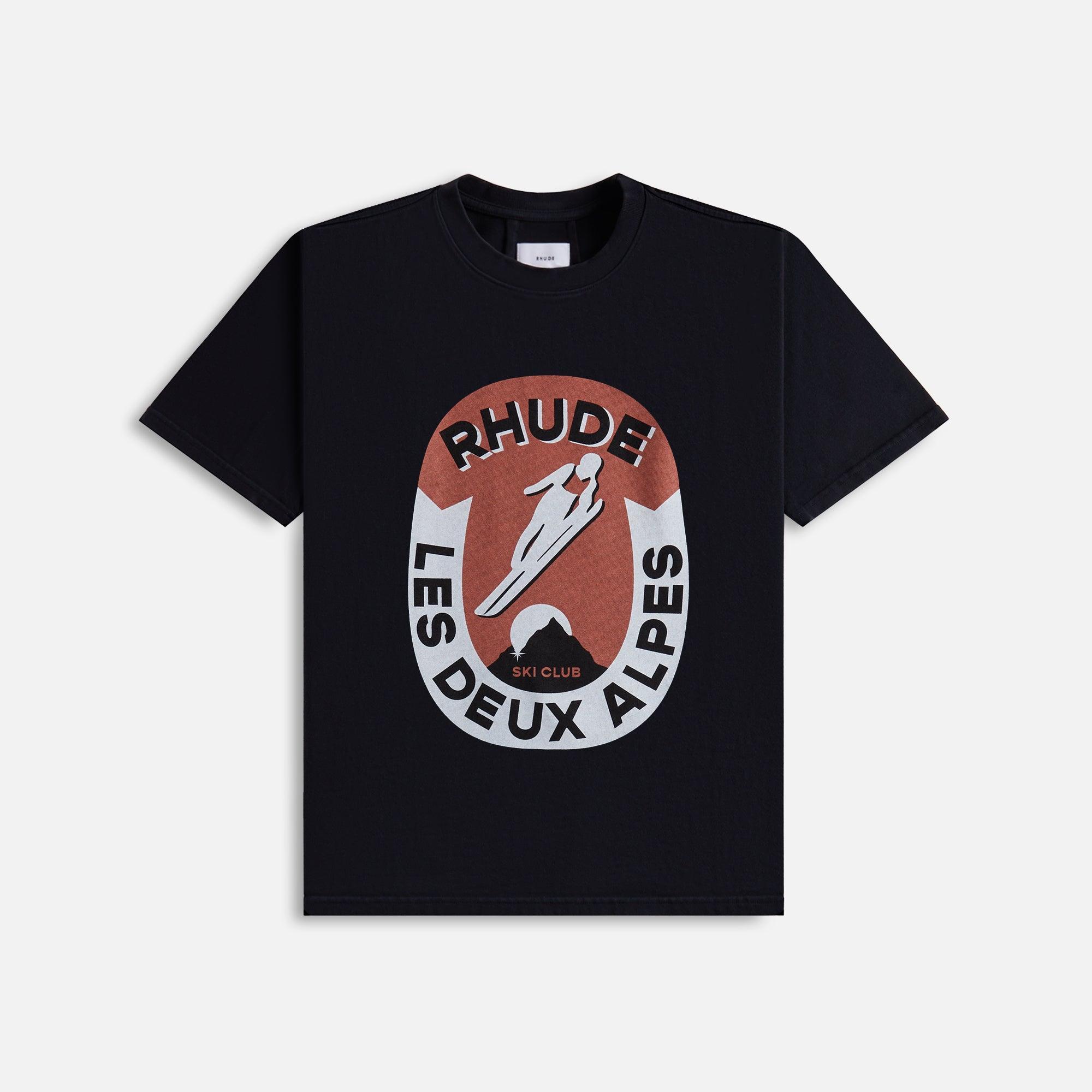 Rhude Les Deux Alpes Tee - Vintage Black Male Product Image