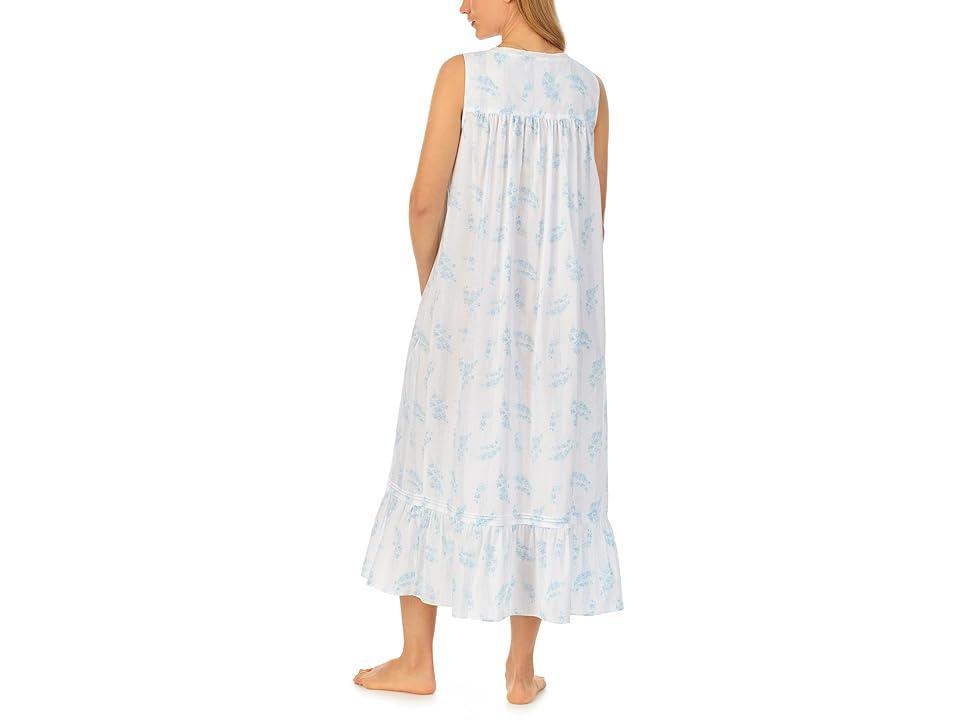 Eileen West Sleeveless Ballet Gown (Floral Stripe) Women's Pajama Product Image