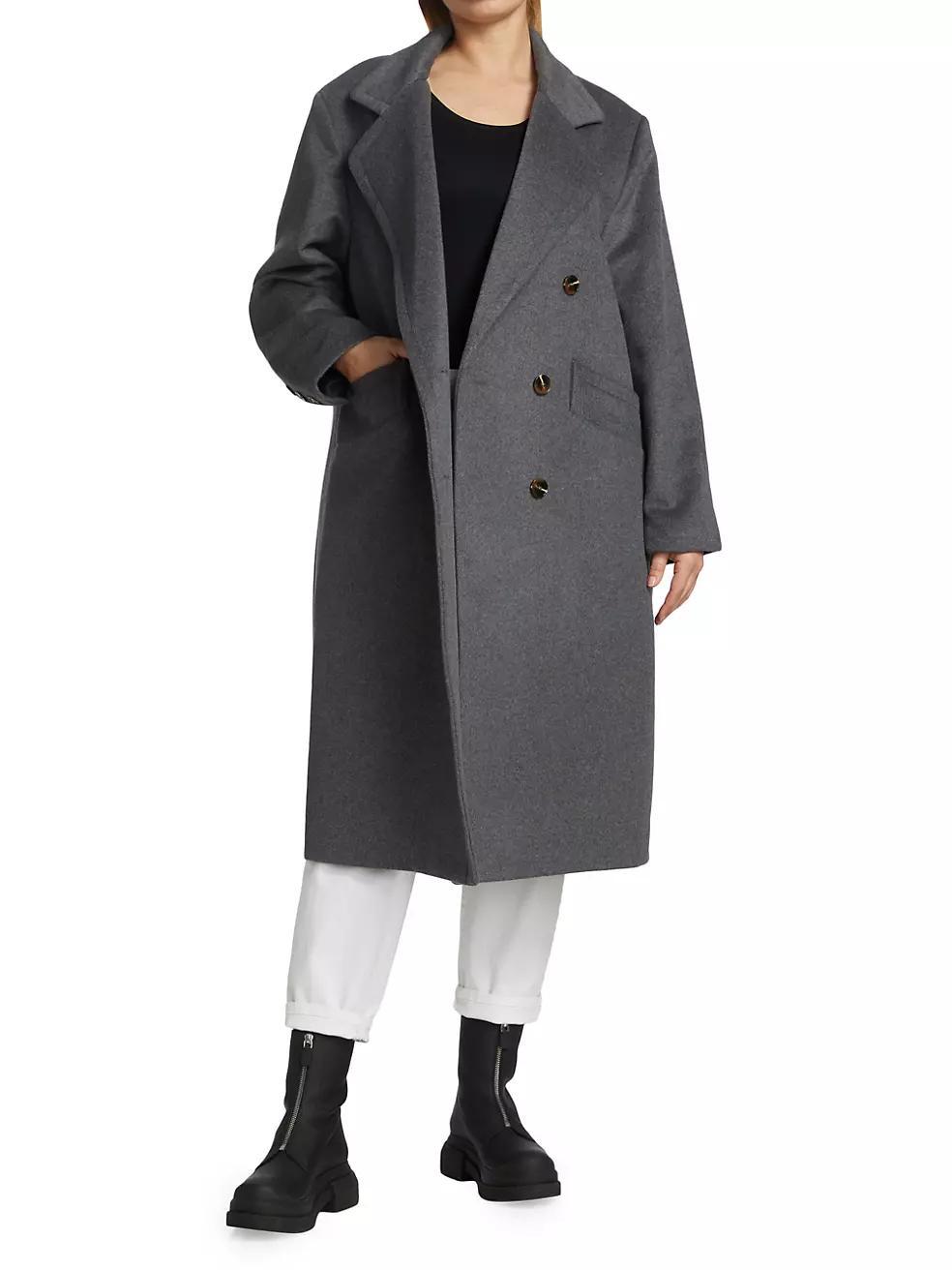 Wool-Blend Car Coat Product Image