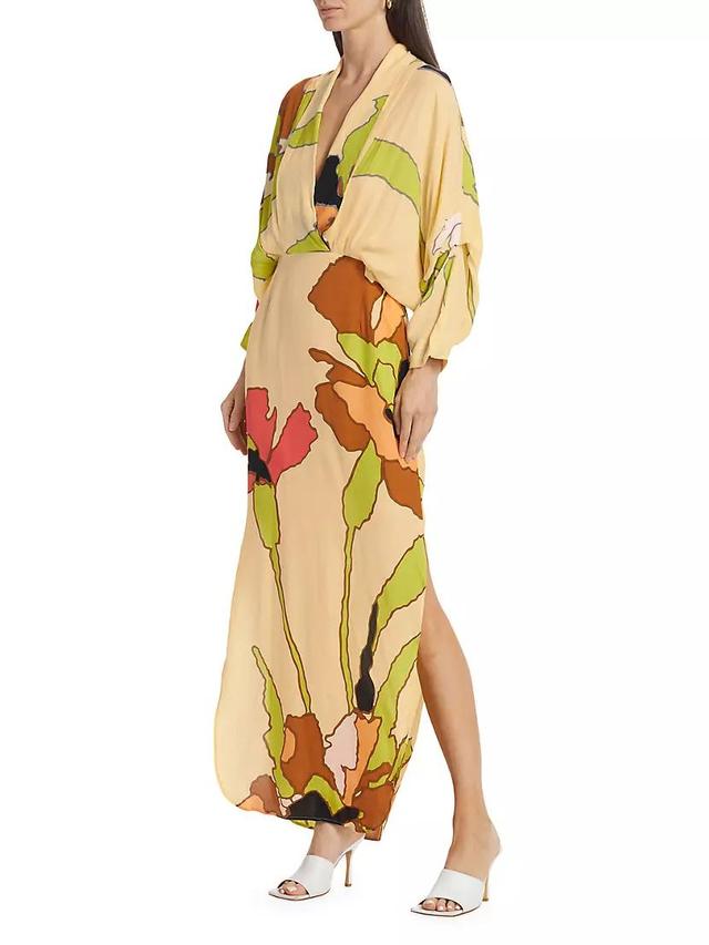 Floral Plunge Maxi Dress Product Image