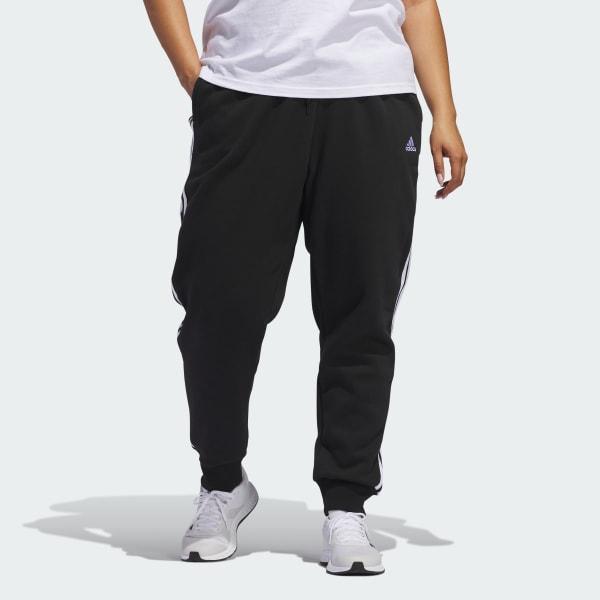 Essentials 3-Stripes Fleece Pants (Plus Size) product image