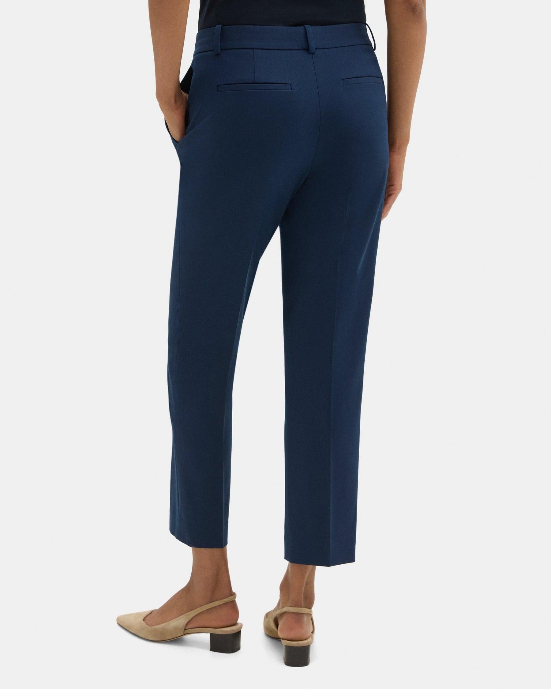 Classic Crop Pant in Cotton-Blend Twill Product Image