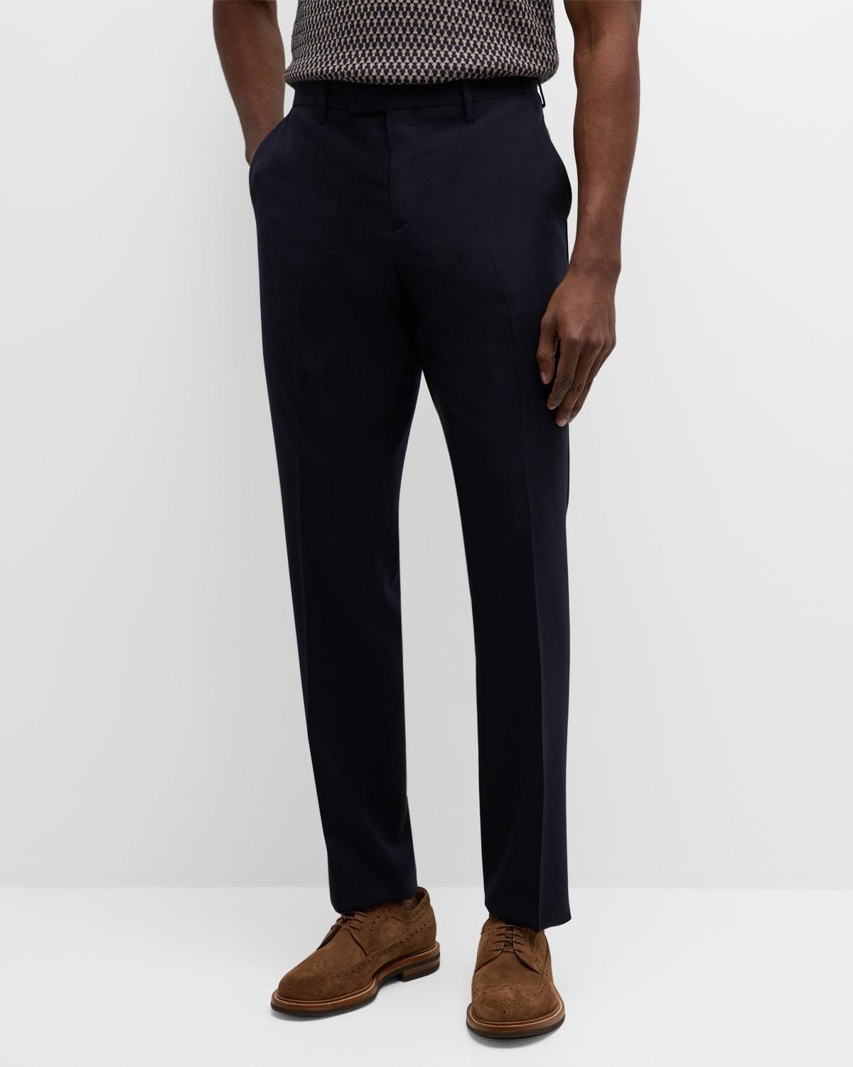 Mens Wool Slim Dress Pants Product Image