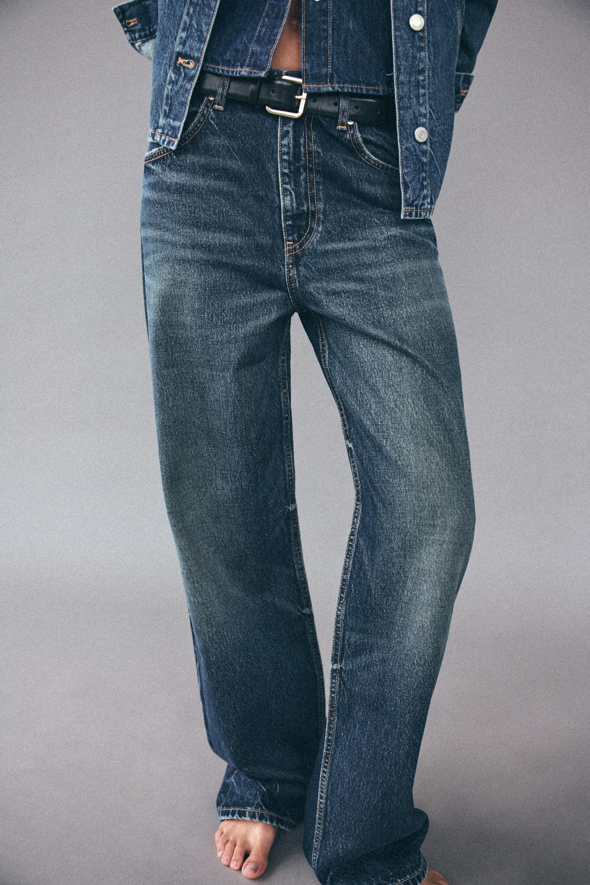 OVERSIZE TRF RELAXED JEANS WITH A HIGH WAIST product image