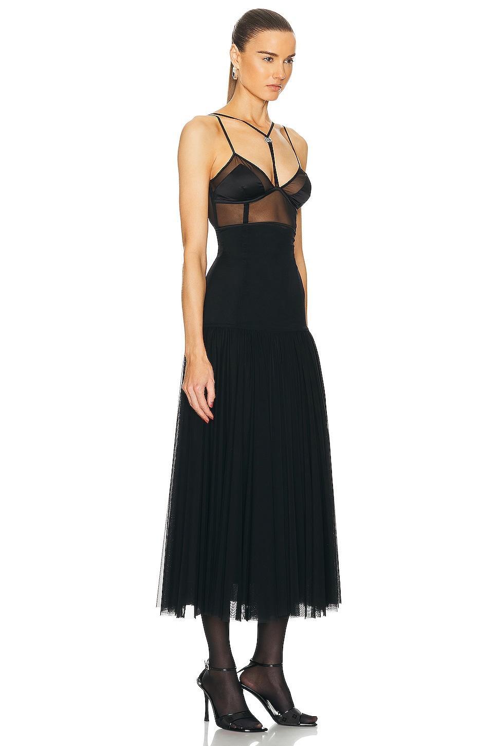 Dolce & Gabbana Long Sheer Dress Black. (also in ). Product Image