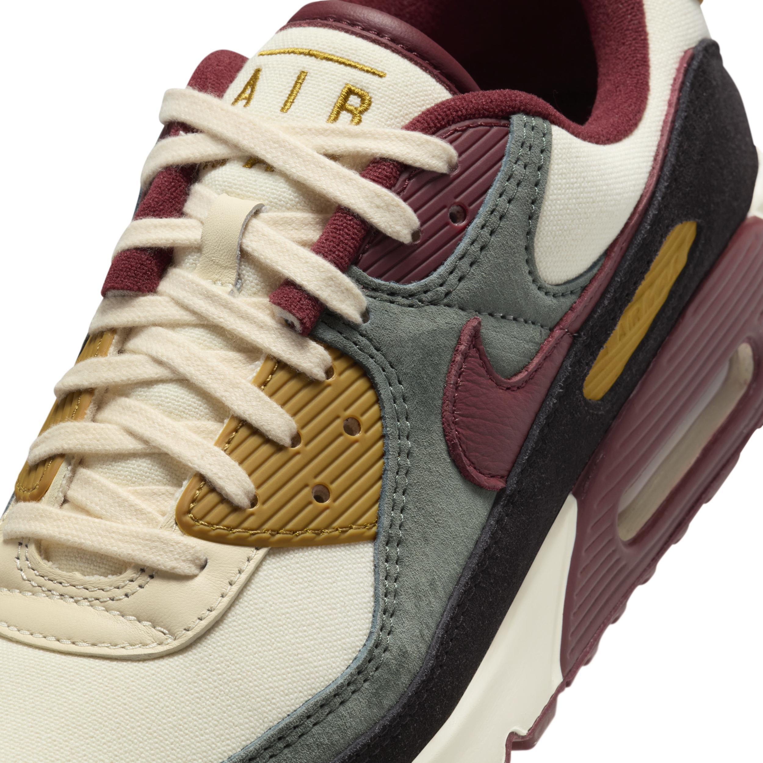 NIKE Mens  Air Max 90 Premium Na In White/red/green Product Image