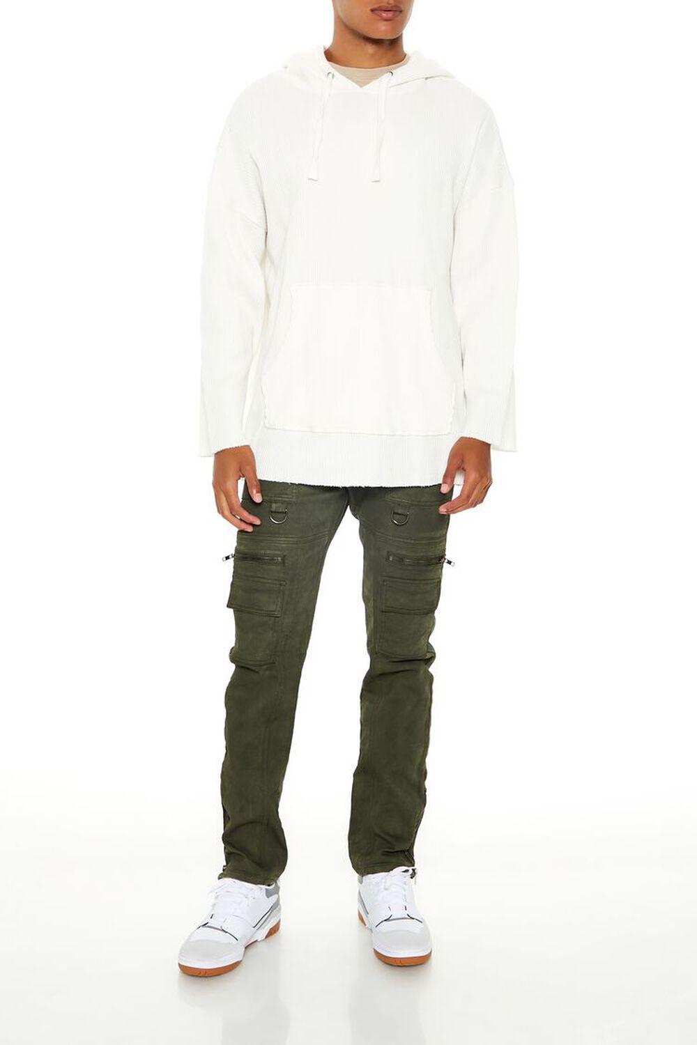 Slim-Fit Mid-Rise Cargo Jeans | Forever 21 Product Image