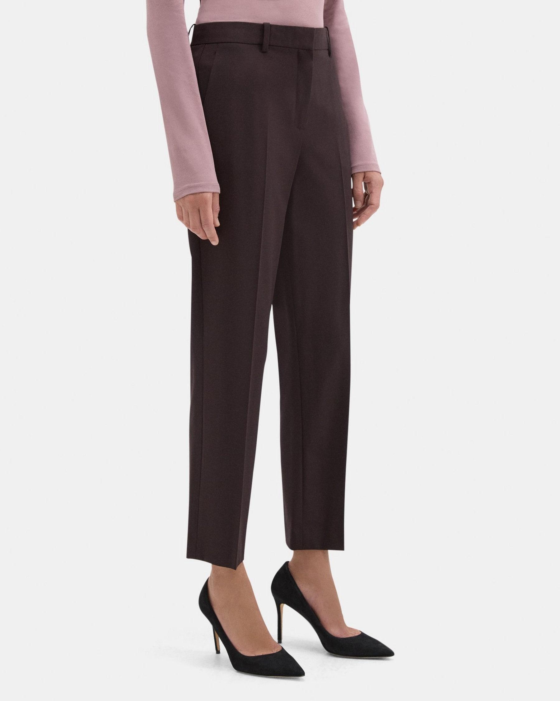 Classic Crop Pant in Sevona Stretch Wool Product Image