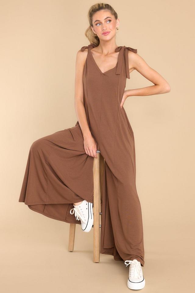 Lucky One Brown Jumpsuit Product Image