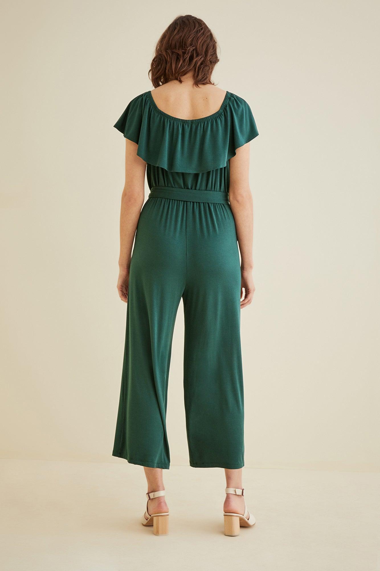 Aki Jumpsuit - Emerald Green - ReAmour Product Image