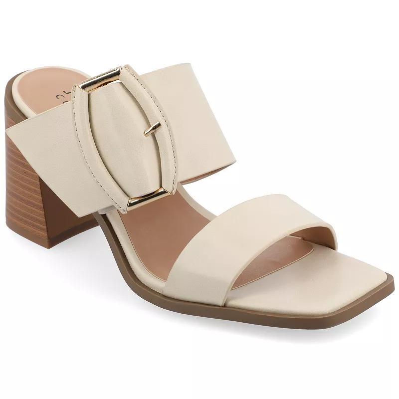 Journee Collection Junie Womens Tru Comfort Foam Sandals Ivory Product Image