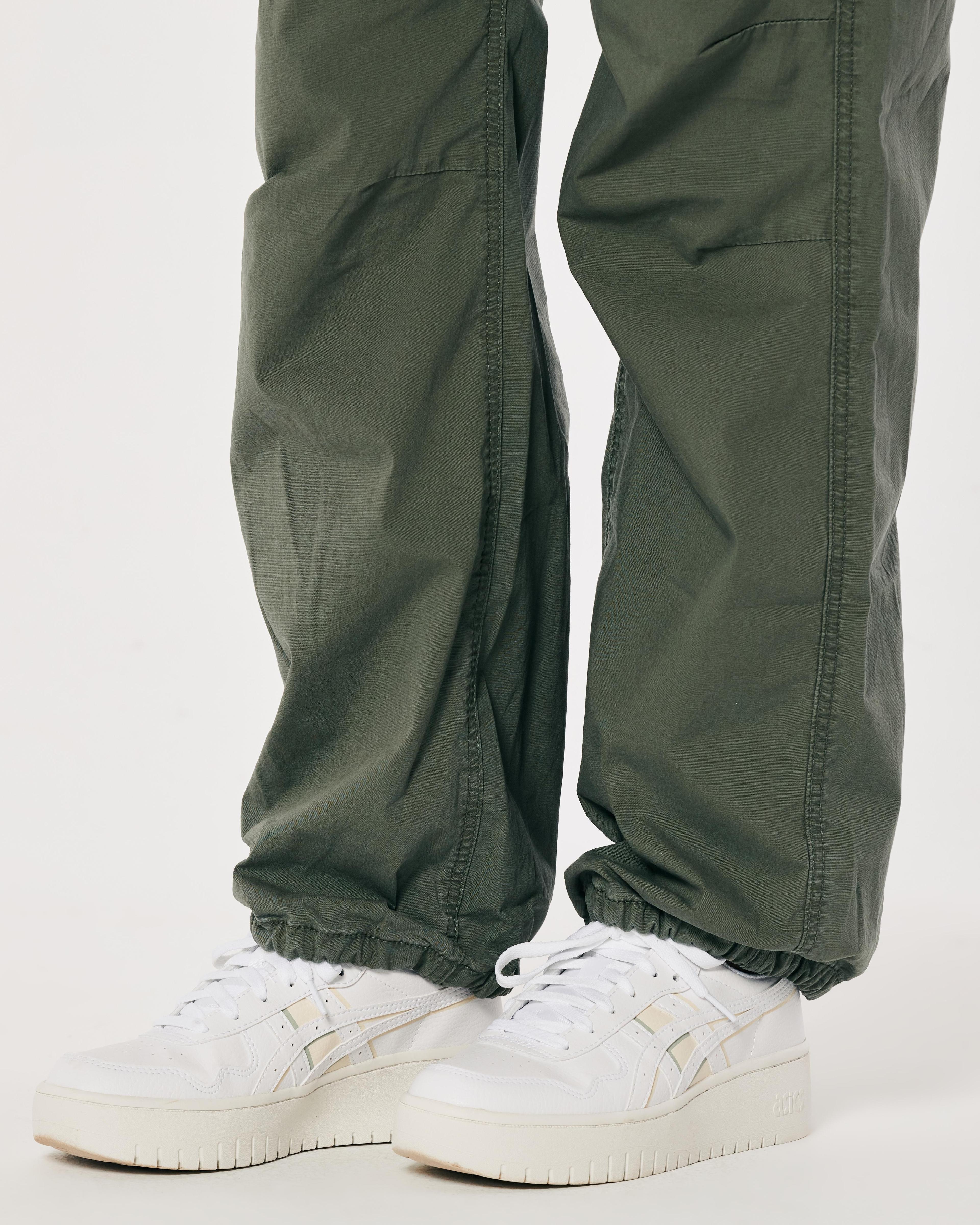 Adjustable Rise Baggy Parachute Pants Product Image