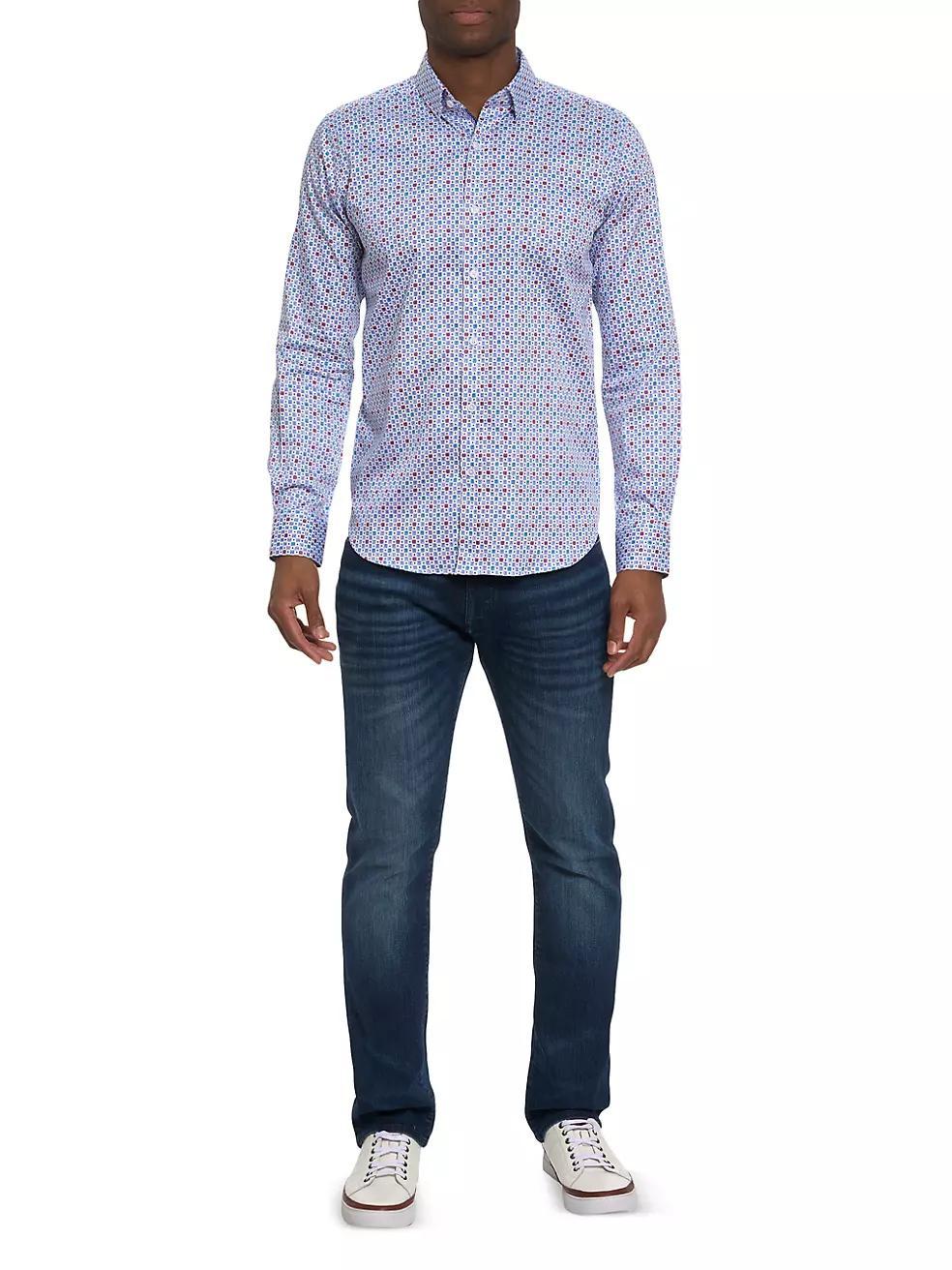 Favre Geometric Button-Front Shirt Product Image