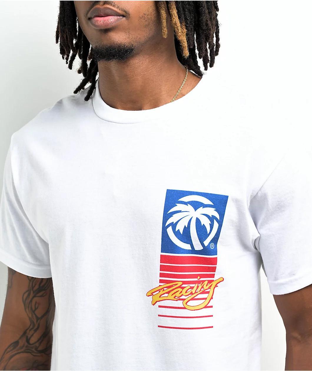 Heatwave Highlighter Trucker White T-Shirt Product Image