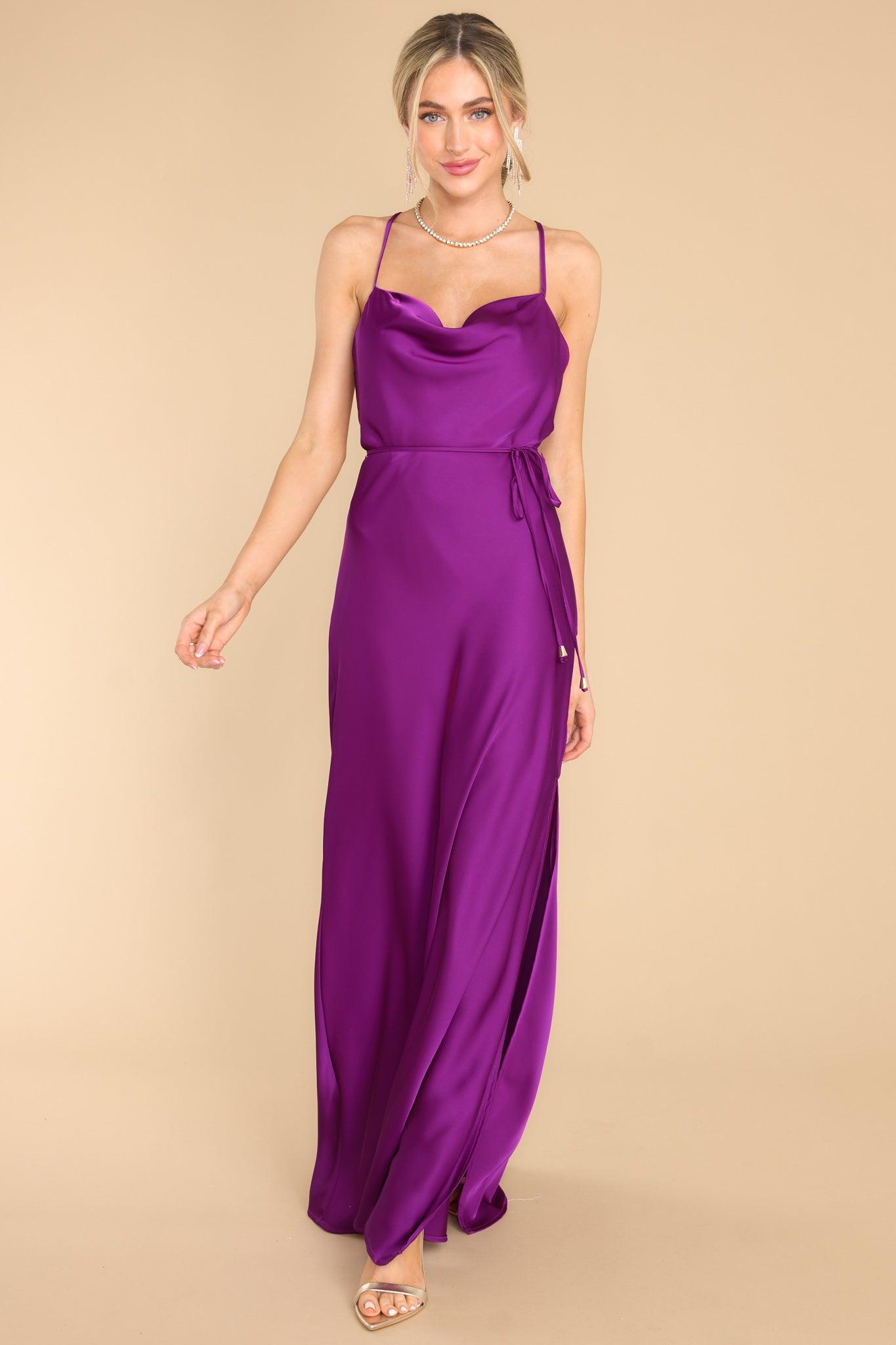 Gleaming Glam Magenta Maxi Dress Product Image