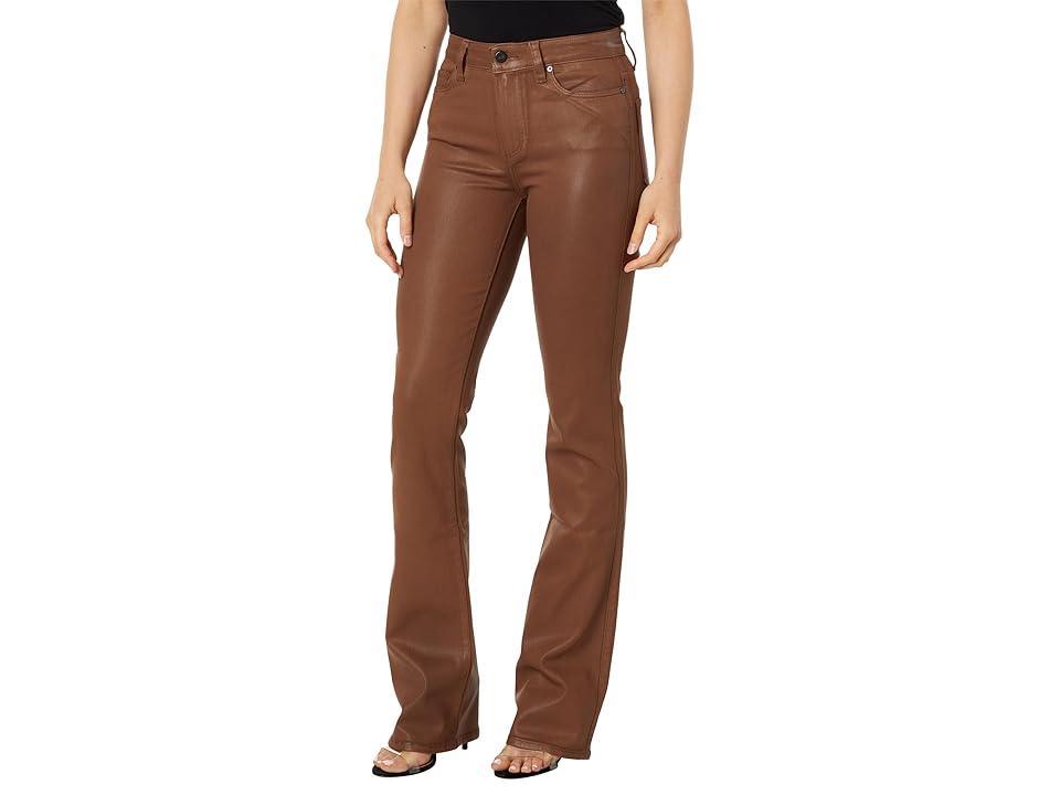 Paige Hourglass in Cognac Luxe Coating (Cognac Luxe Coating) Women's Jeans Product Image