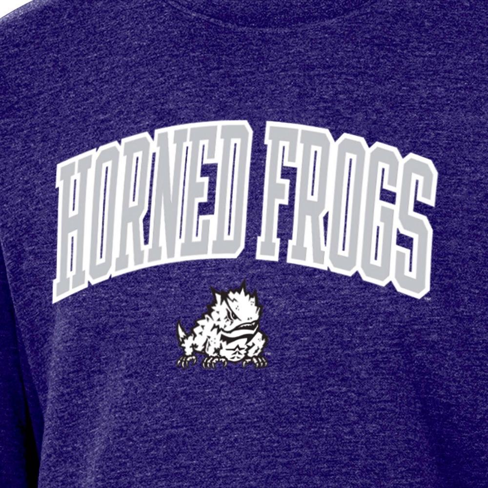 NCAA TCU Horned Frogs Mens Heathered Crew Neck Fleece Sweatshirt Product Image