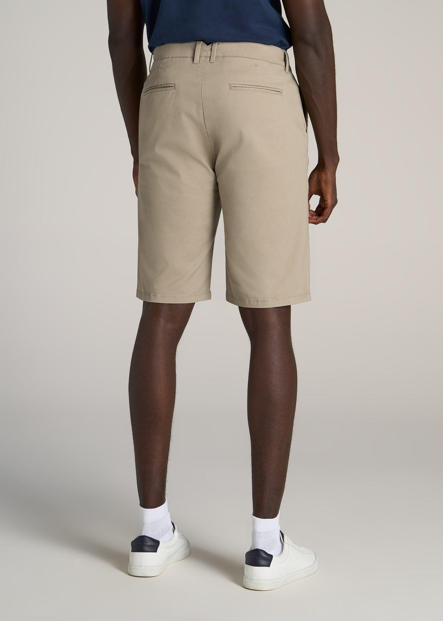 Chino Shorts for Tall Men in Desert Khaki Male Product Image