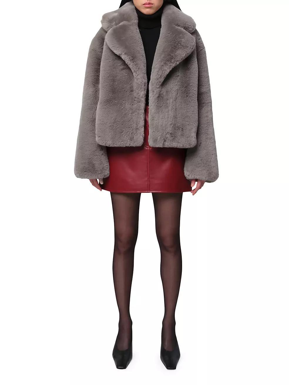 Miller Faux Fur Cropped Coat Product Image