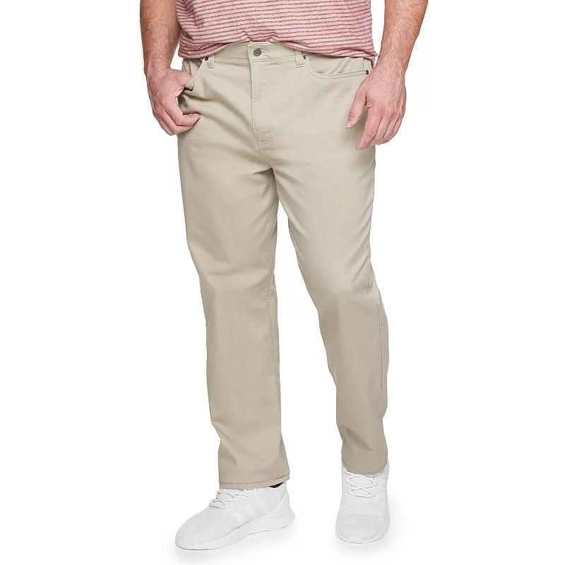 Mens Big & Tall Sonoma Goods For Life Regular-Fit 5-Pocket Everyday Pants, Mens Med Grey Product Image