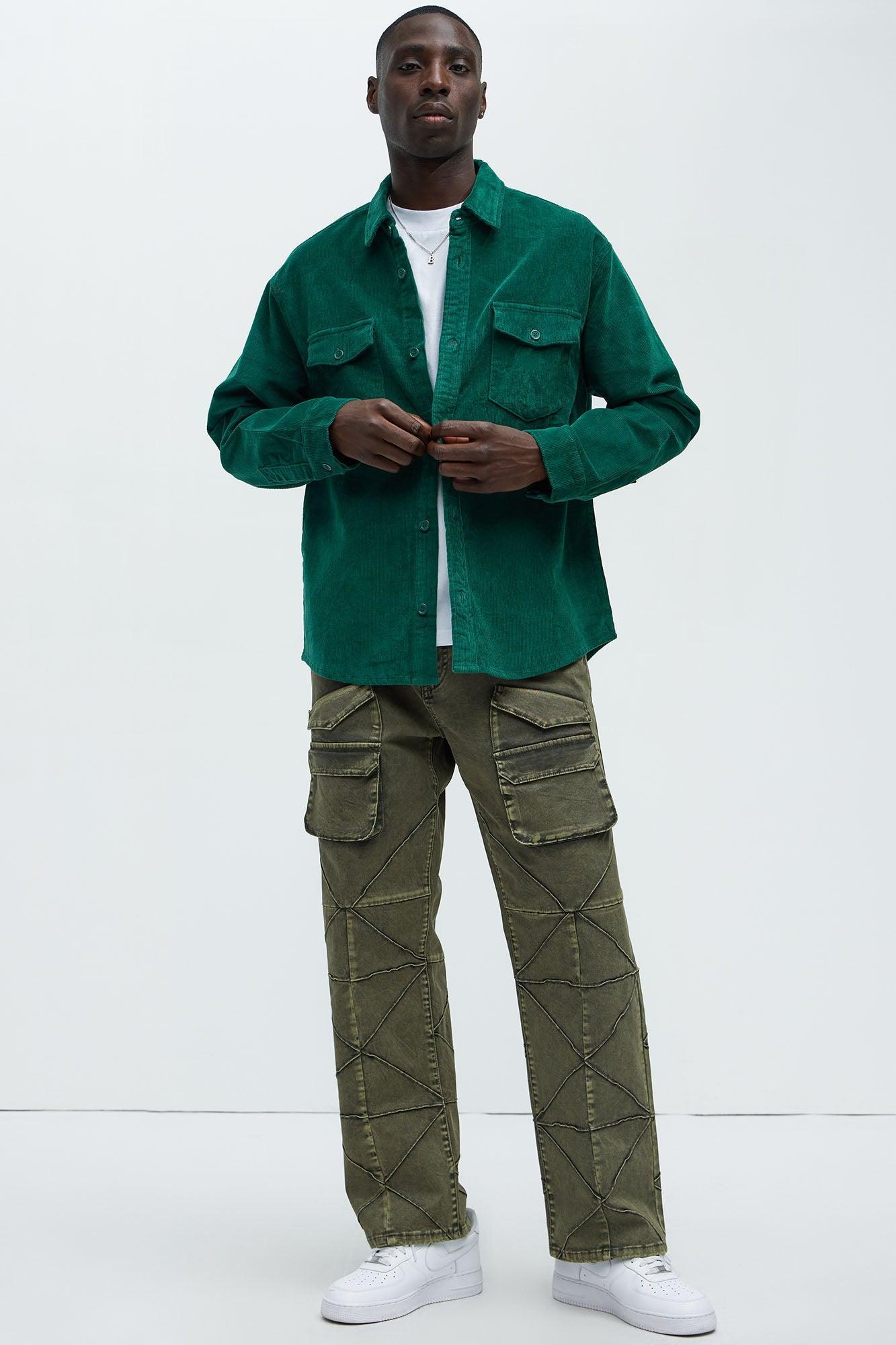 Hanlon Corduroy Shirt - Green Product Image