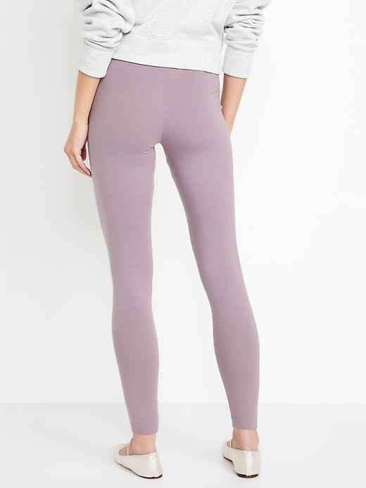 High-Waisted Jersey Ankle Leggings Product Image