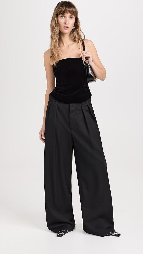 WARDROBE.NYC Low Rise Tuxedo Trouser | Shopbop Product Image