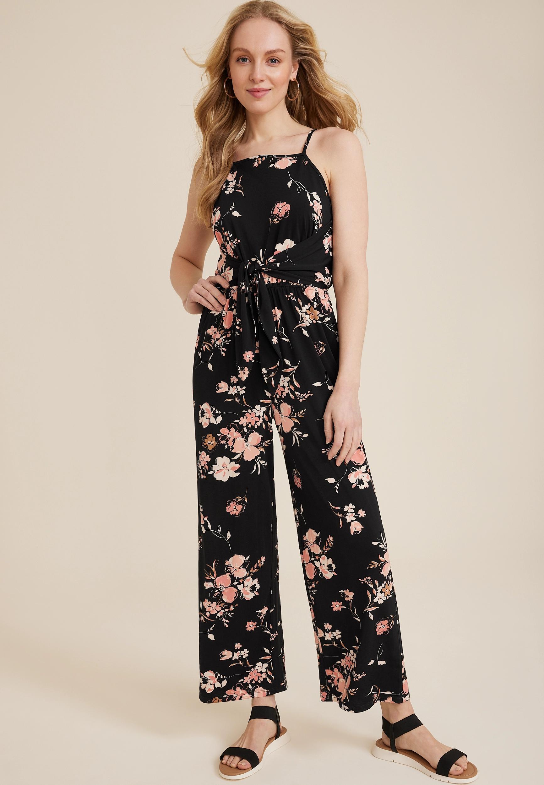 24/7 Tie Front Jumpsuit Product Image