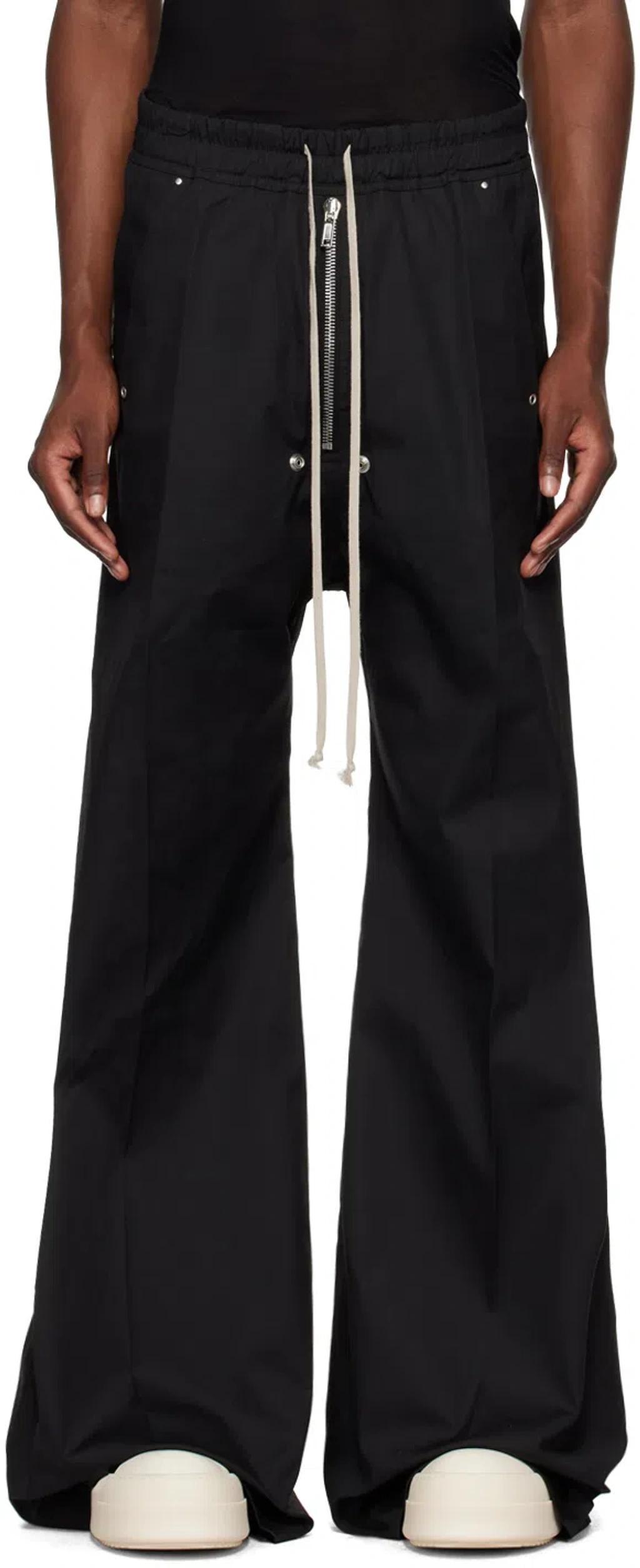 Black Porterville Wide Bela Trousers In 09 Black Product Image