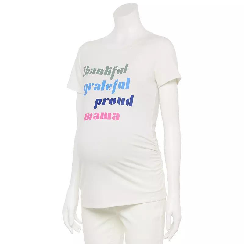 Maternity Sonoma Goods For Life Fitted Crewneck Graphic Tee, Womens Product Image