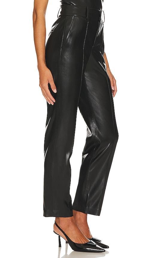 Womens Ming Pleated Faux Leather Pants Product Image