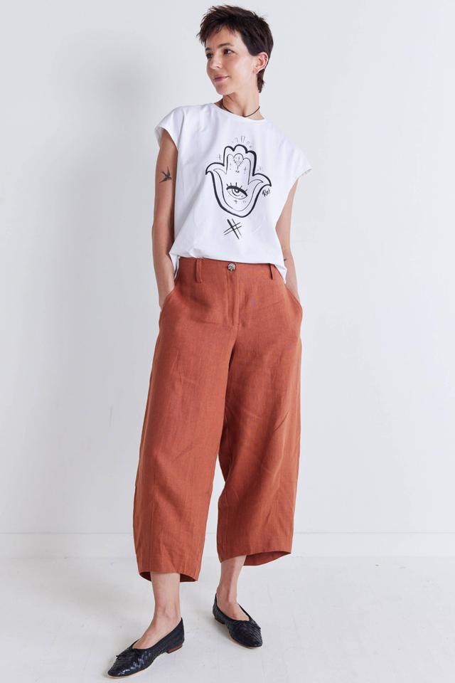 Carefree Wide Leg Linen Pants Product Image