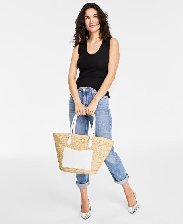 On 34th Womens Ribbed U-Neck Tank, Created for Macys Product Image