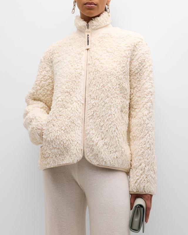 Cotton Teddy Zip Jacket Product Image