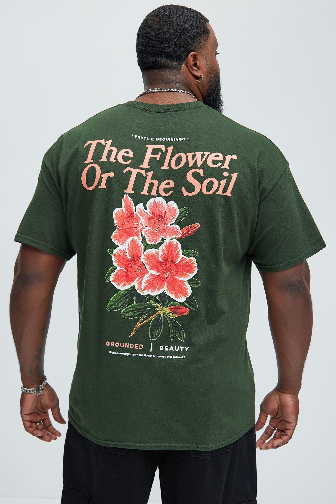 The Flower Or The Soil Short Sleeve Tee - Hunter Green Product Image