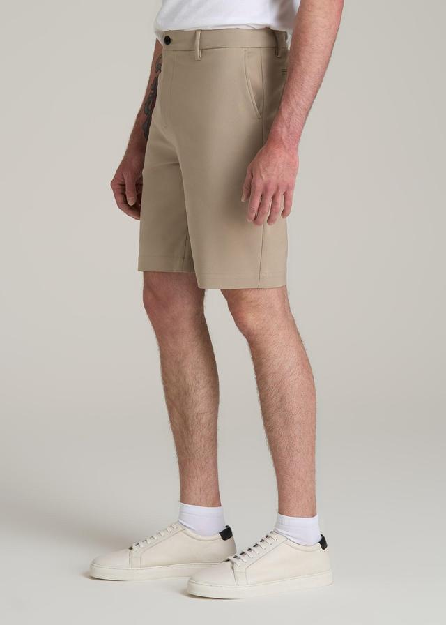 Tech Chino Shorts for Tall Men in Desert Khaki Male Product Image