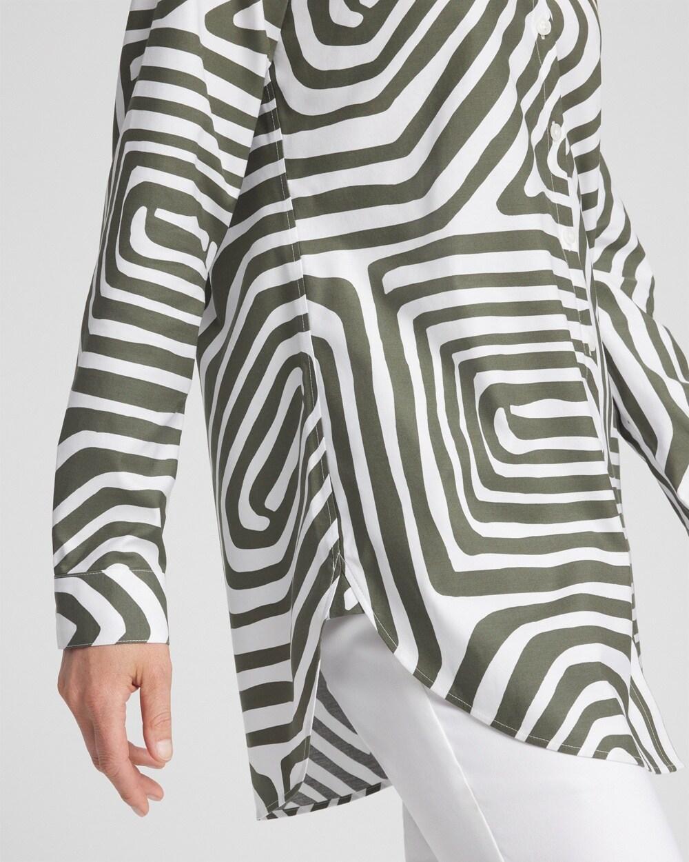 No Iron™ Stretch Abstract Print Tunic Product Image