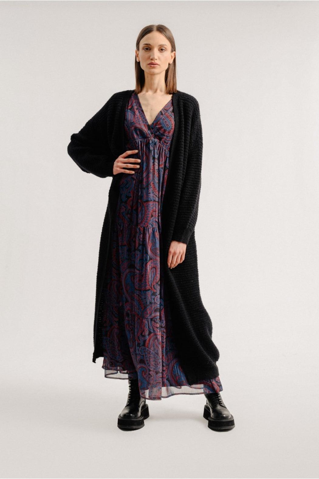 LONG KNITTED CARDIGAN Female Product Image