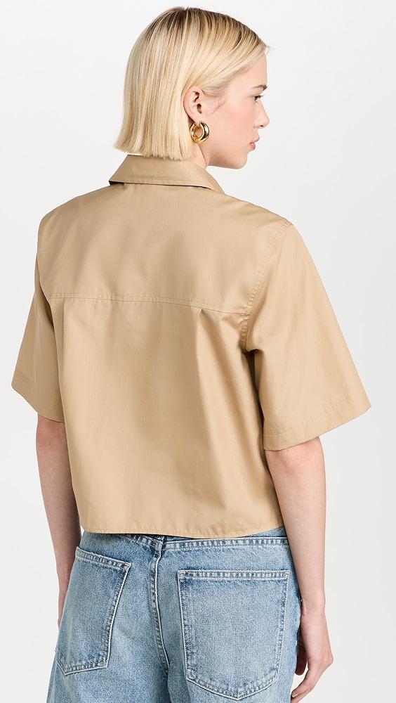 Vince Cropped Shirt | Shopbop Product Image