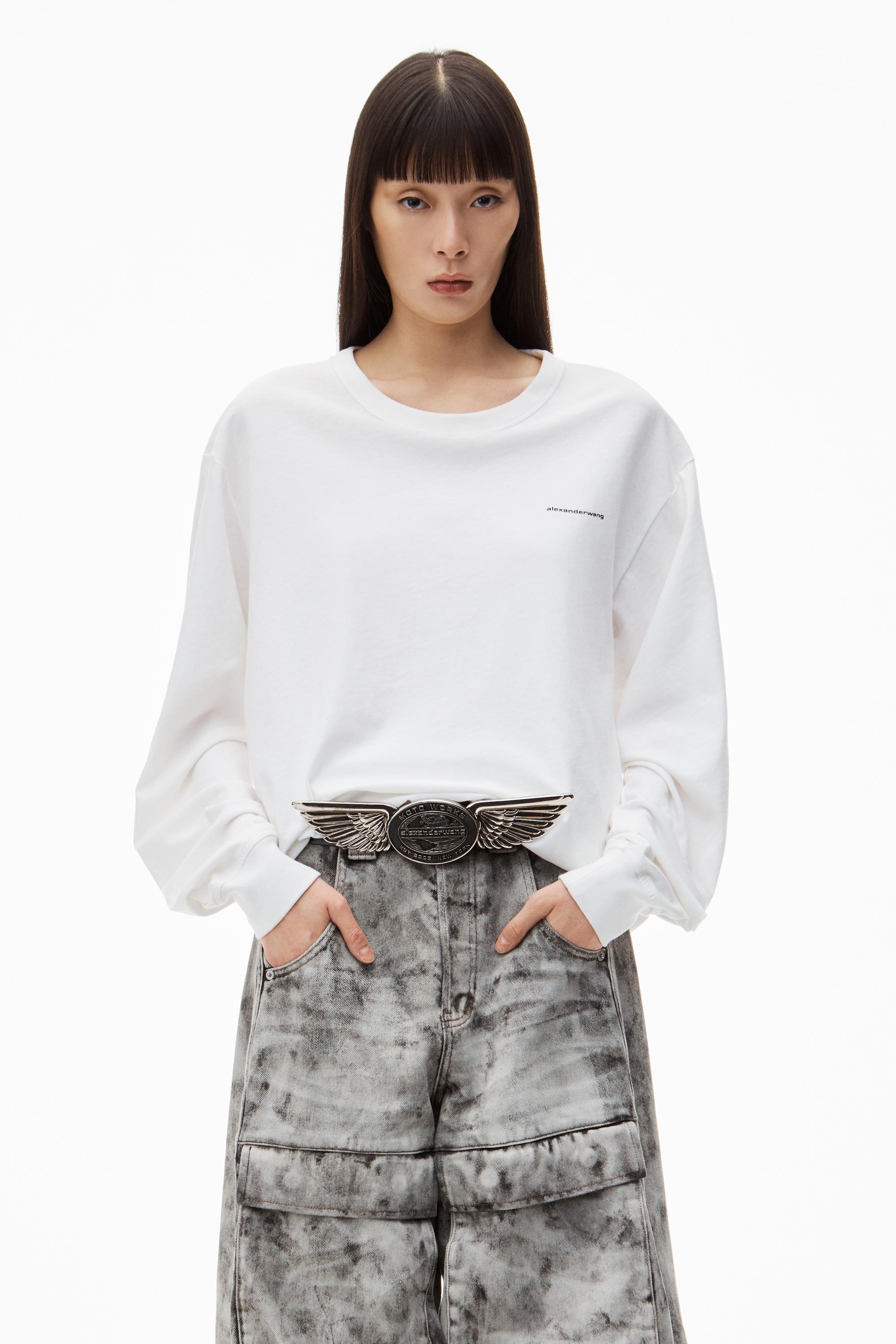 Long-sleeve Tee In High Twist Jersey   Product Image