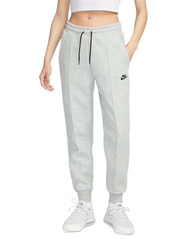 Nike Womens Sportswear Tech Fleece Mid-Rise Jogger Pants - Aster Pink Product Image